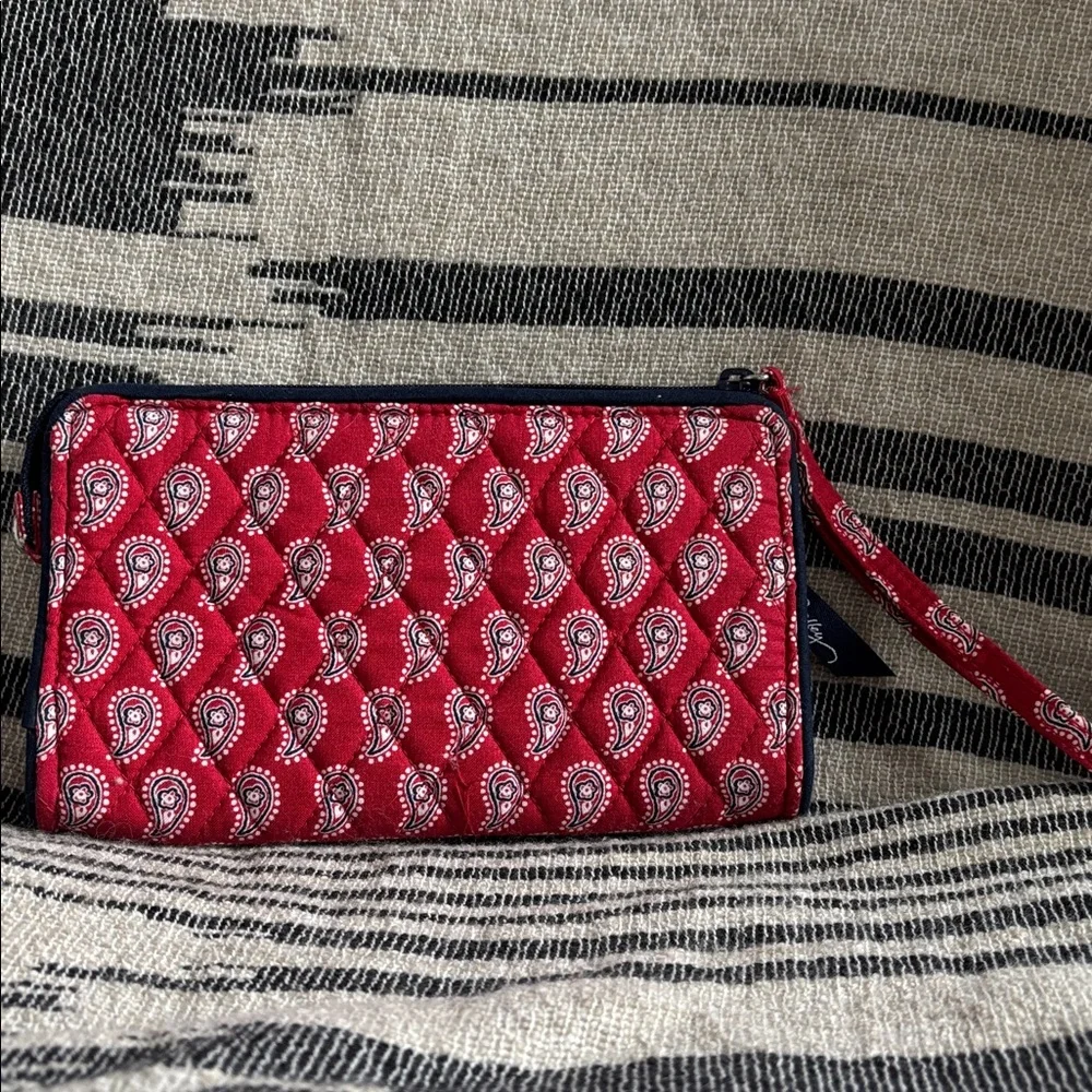 Vera Bradley - Retired Pattern Red Bandana Paisley Wristlet Wallet